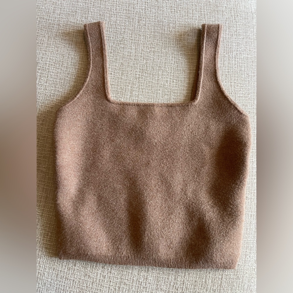 Abercrombie & Fitch Squareneck Cropped Sweater Tank